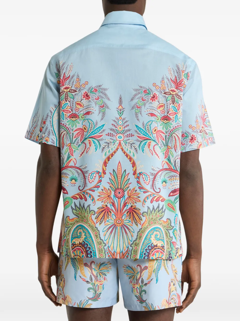 ETRO Overhemd met bloemenprint Blauw