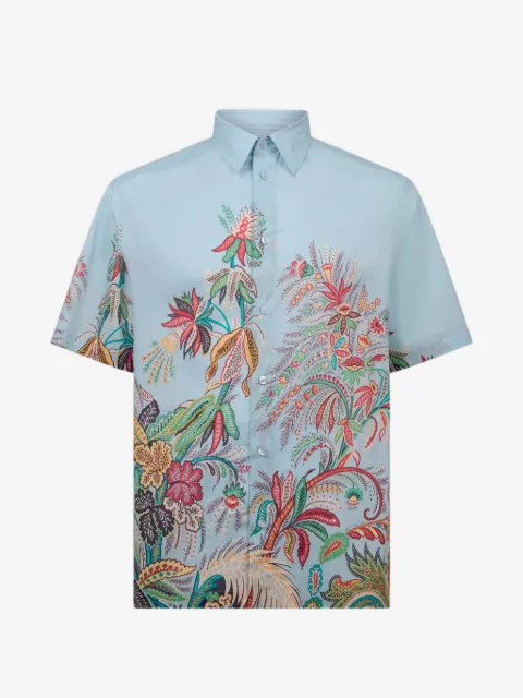 ETRO camisa manga corta con estampado floral