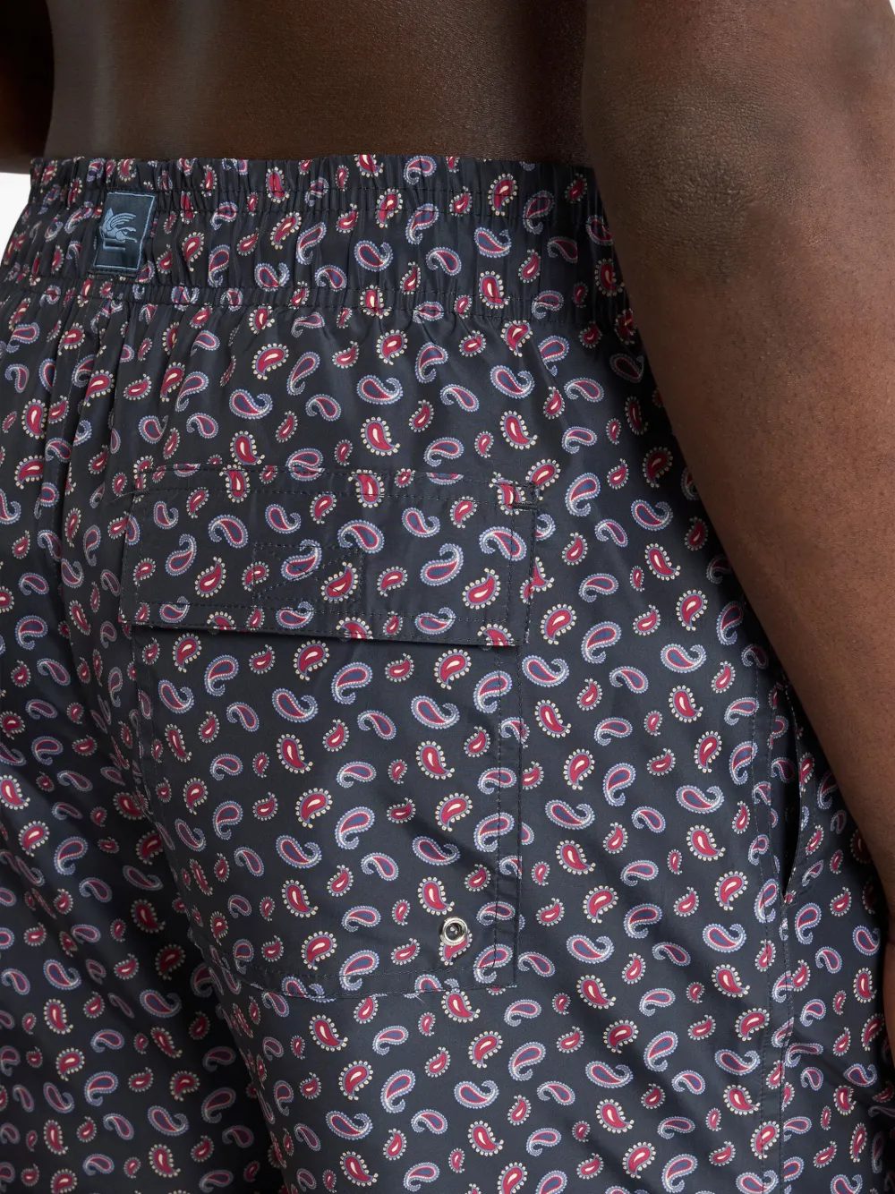 ETRO Zwembroek met paisley-print Blauw