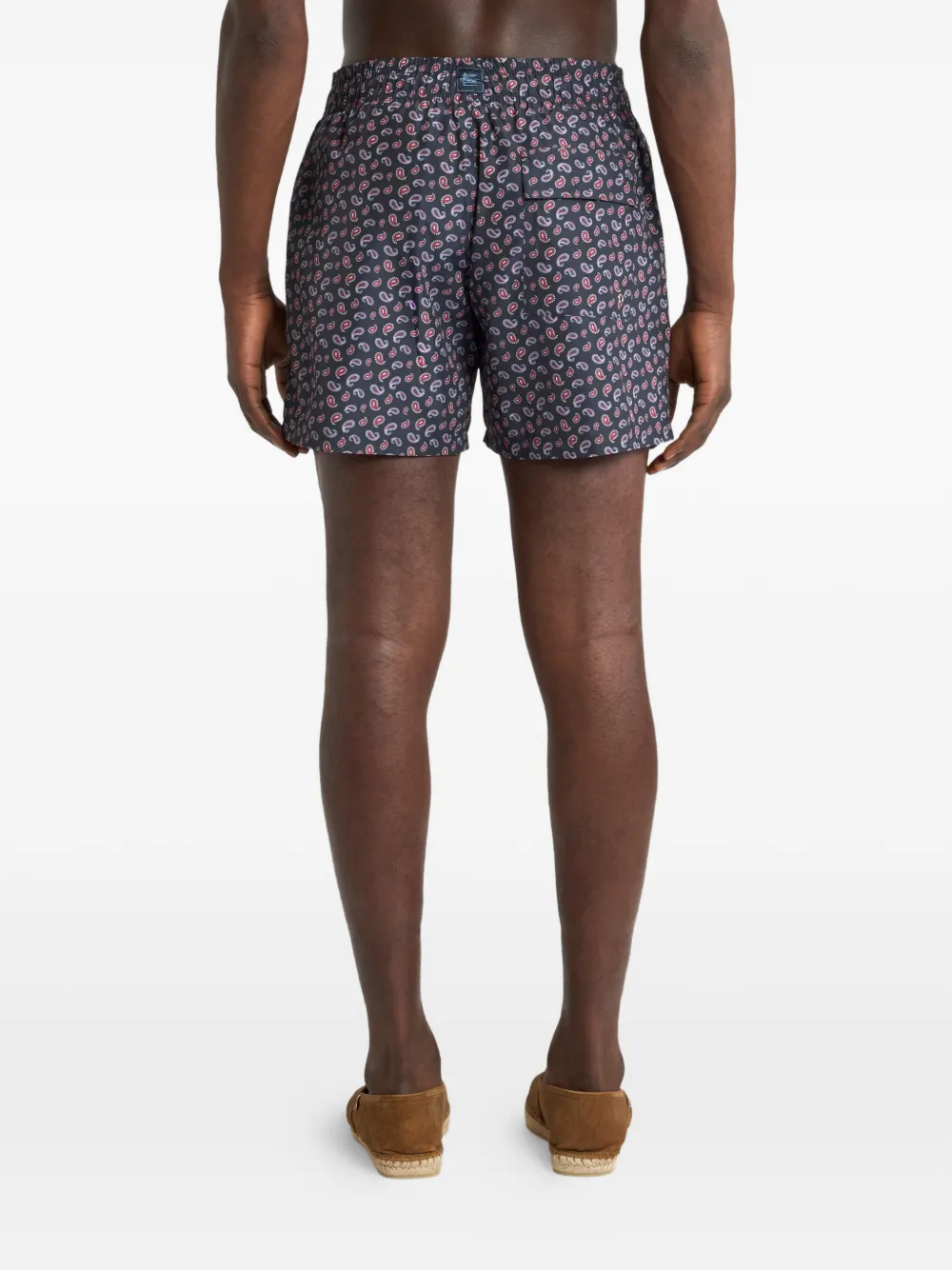 ETRO Zwembroek met paisley-print Blauw