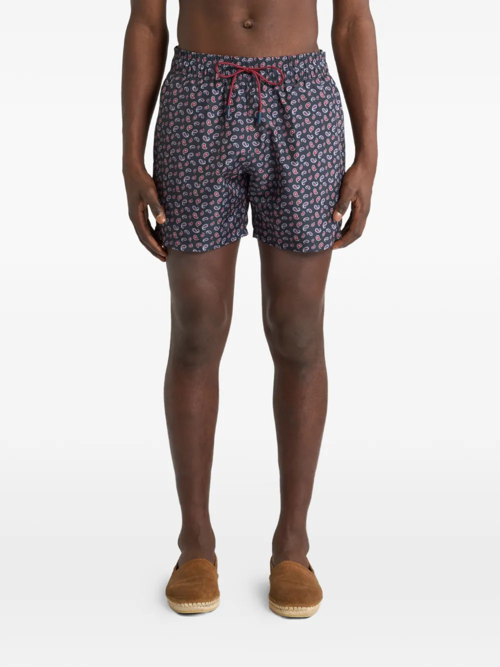 ETRO Zwembroek met paisley-print Blauw