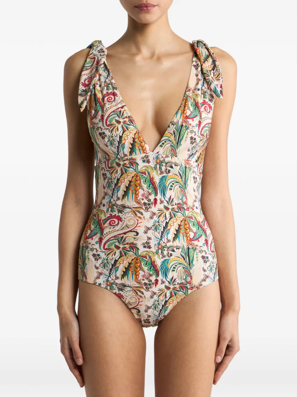 ETRO Badpak met paisley-print Beige