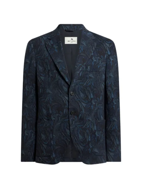 ETRO blazer con motivo de cachemira