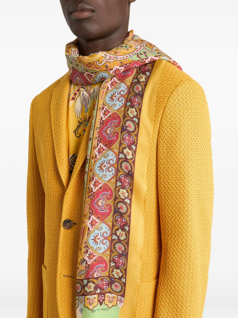 ETRO Sjaal met paisley-print Geel