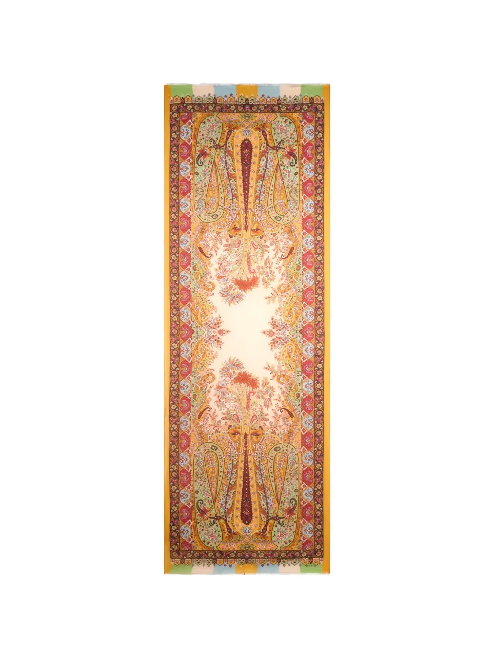ETRO floral paisley-print scarf - Yellow
