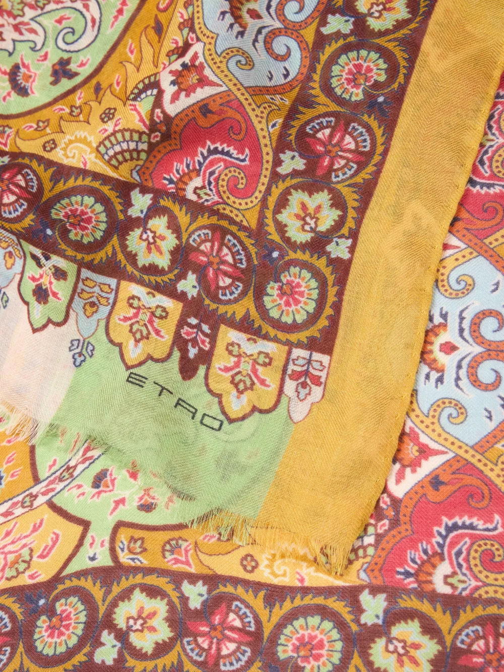 ETRO Sjaal met paisley-print Geel