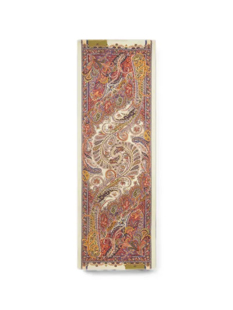 ETRO cashmere and silk scarf with Paisley print