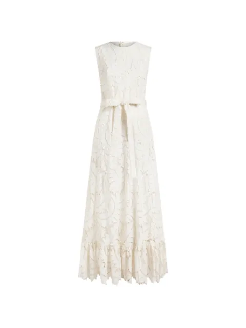 ETRO embroidered-lace ruffled maxi dress
