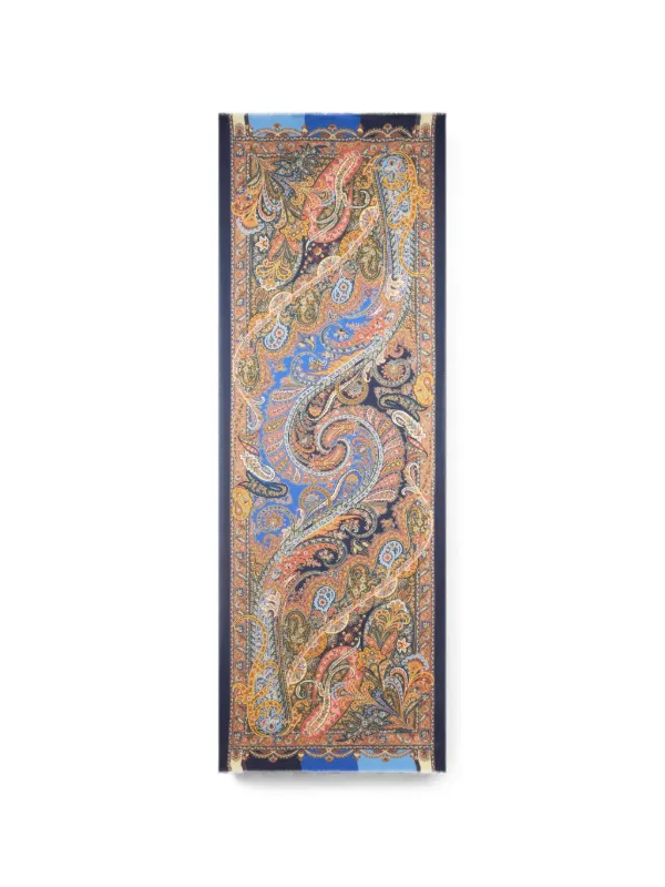 ETRO ペイズリー スカーフ | ブルー | FARFETCH JP