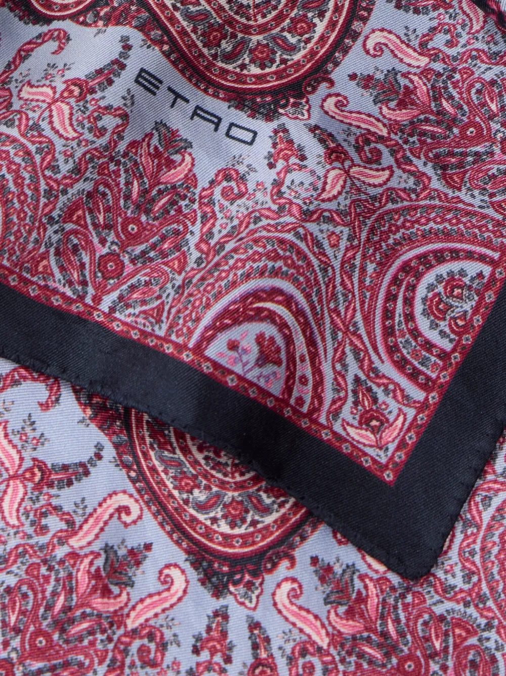 ETRO Zijden pochet met paisley-print Paars