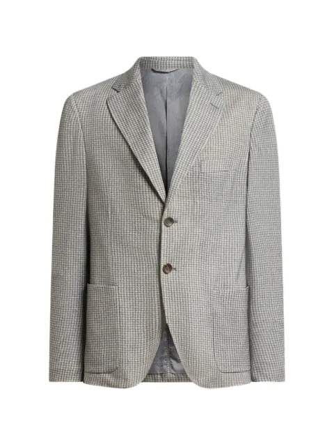 ETRO blazer con motivo pied de poule