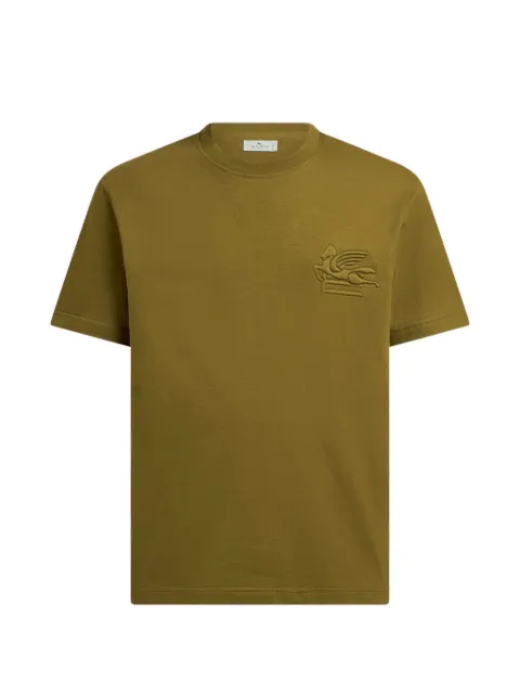 ETRO cotton jersey T-shirt with raised Pegaso logo