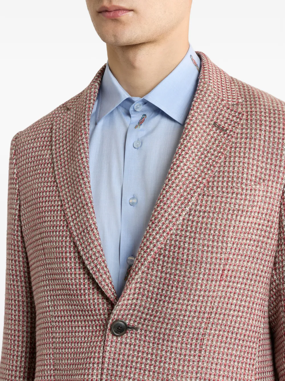 ETRO Blazer met enkele rij knopen Rood