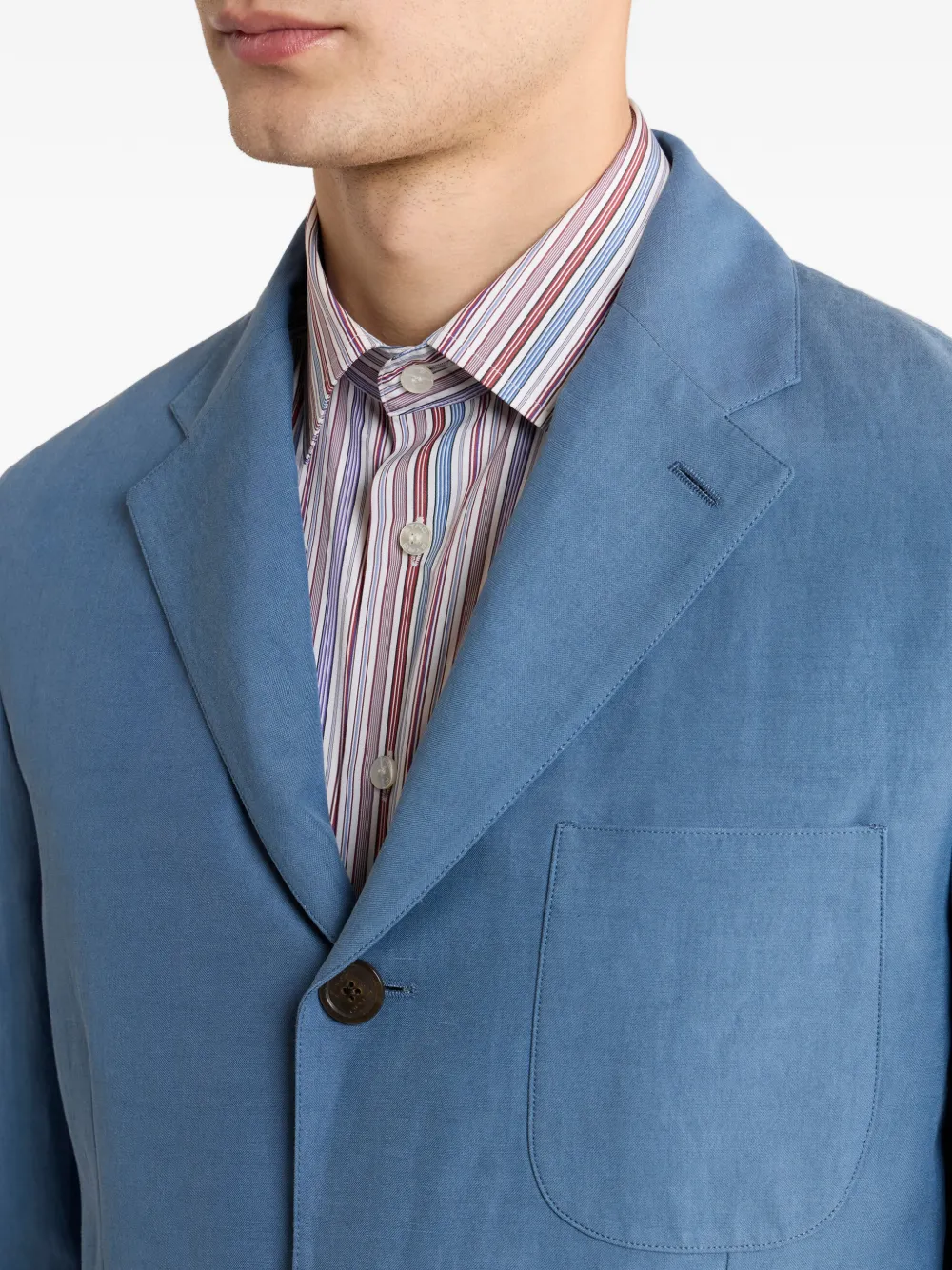 ETRO Blazer met enkele rij knopen Blauw