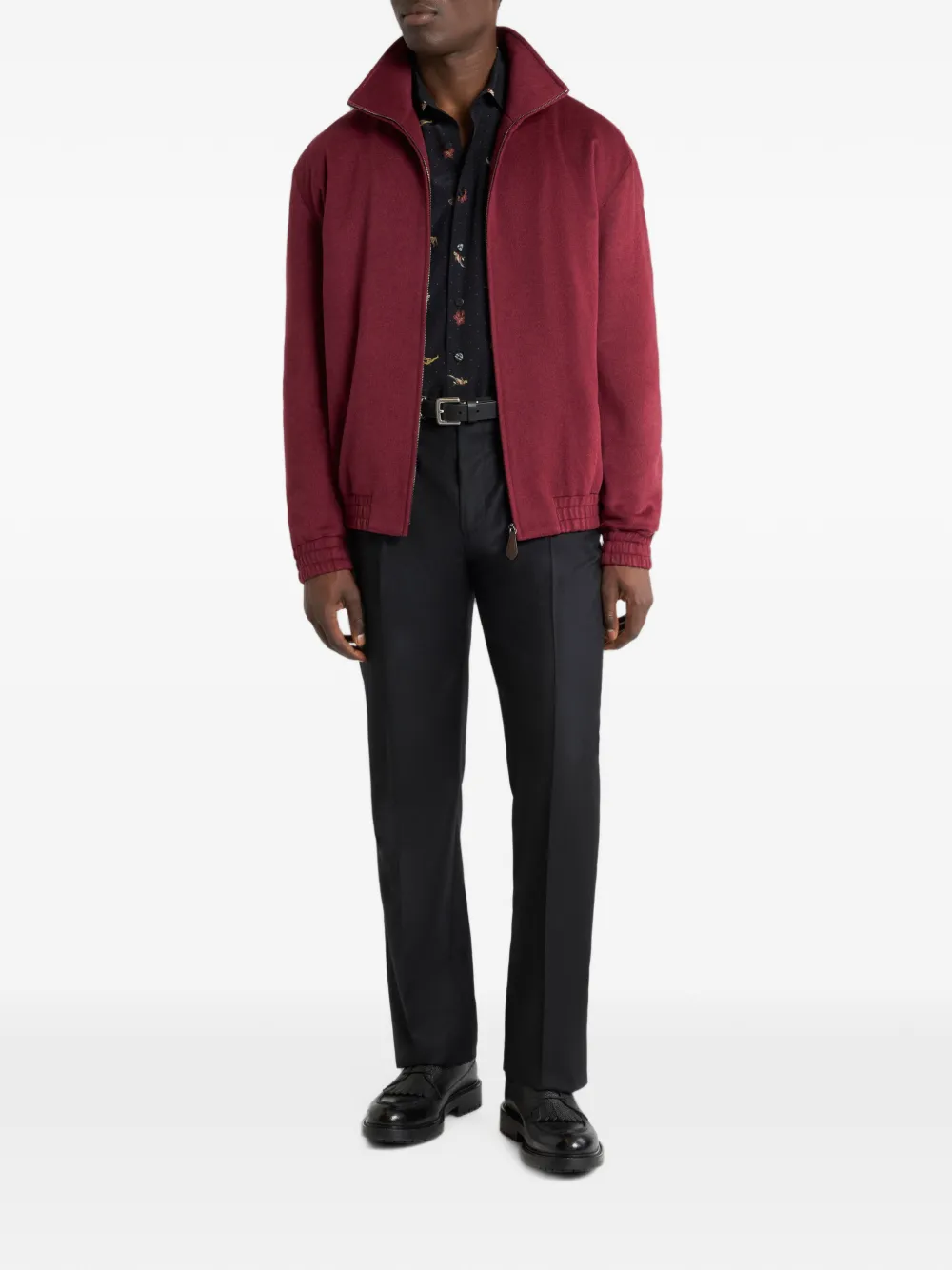 ETRO Jack met opstaande kraag Rood