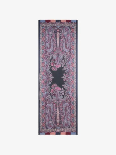 ETRO floral paisley-motif scarf