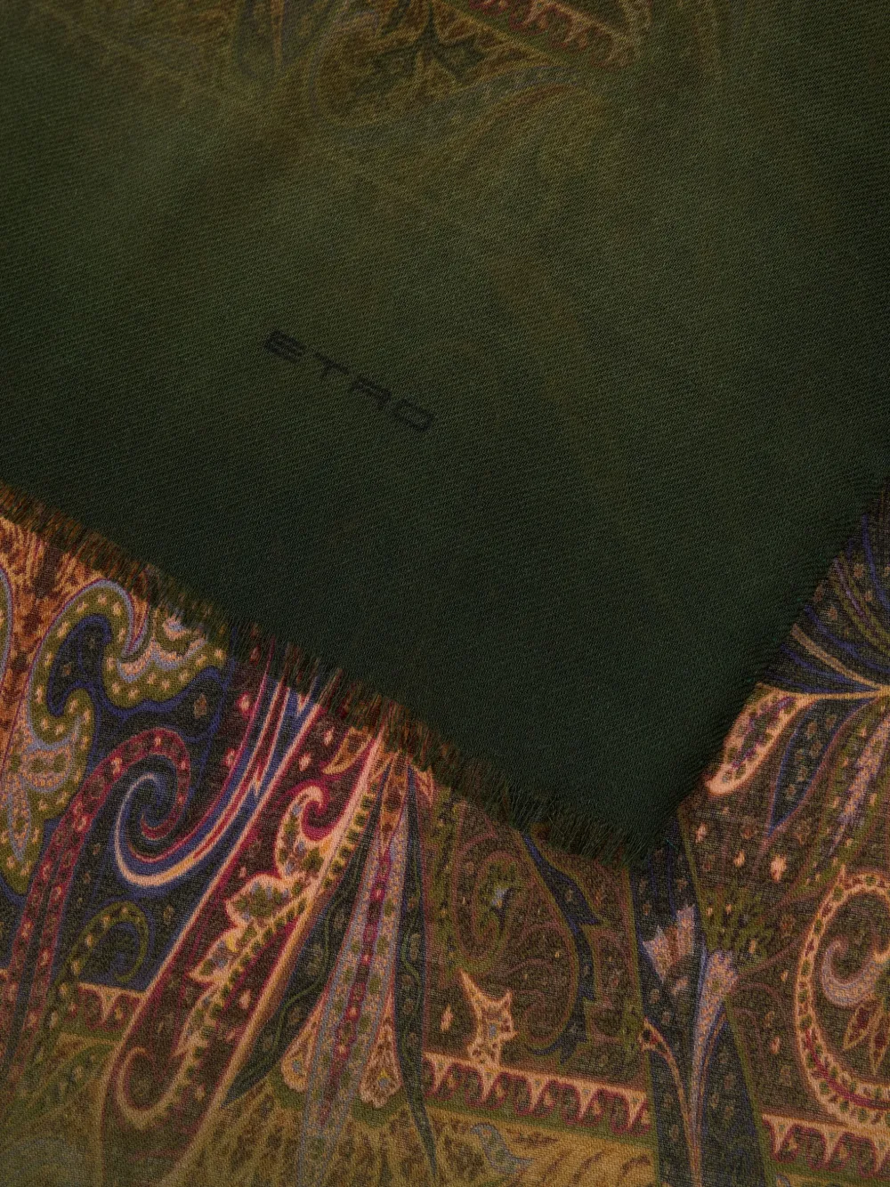 ETRO Sjaal met paisley-print Groen