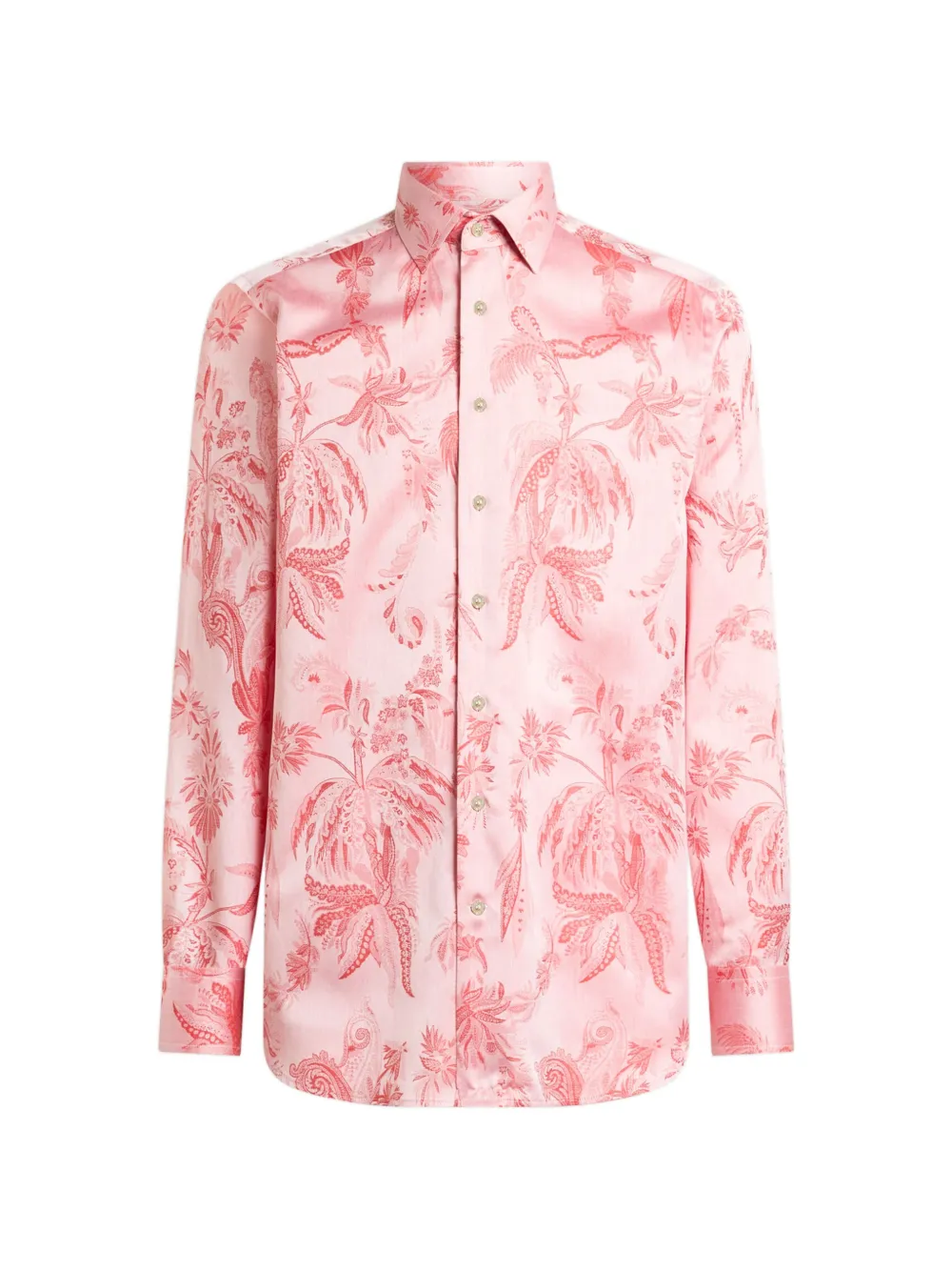 ETRO jacquard-motif cotton shirt - Pink