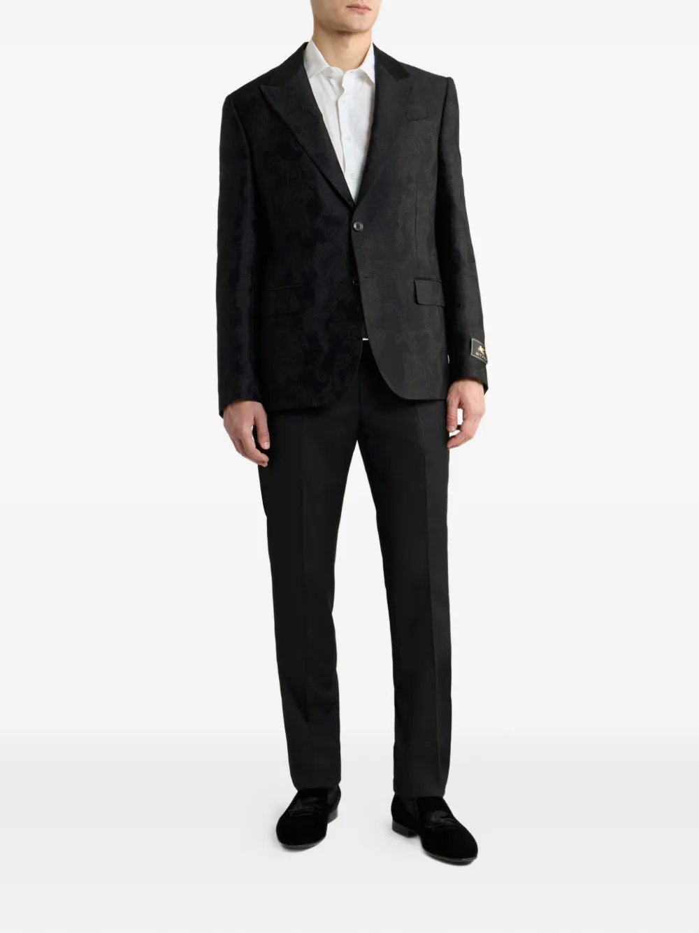ETRO Blazer met enkele rij knopen Zwart