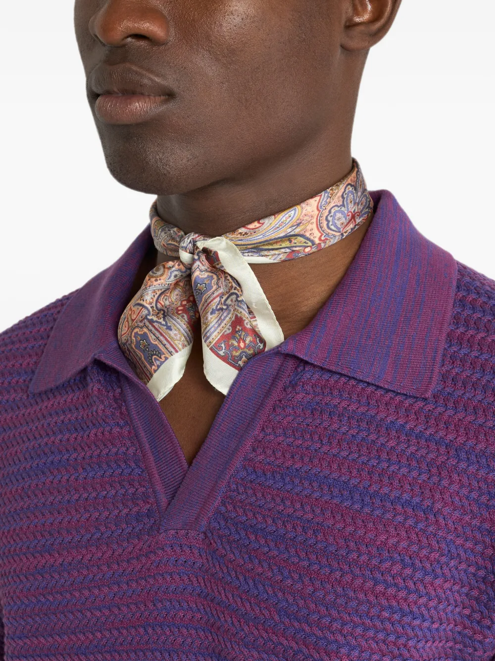 ETRO Pochet met paisley-print Beige