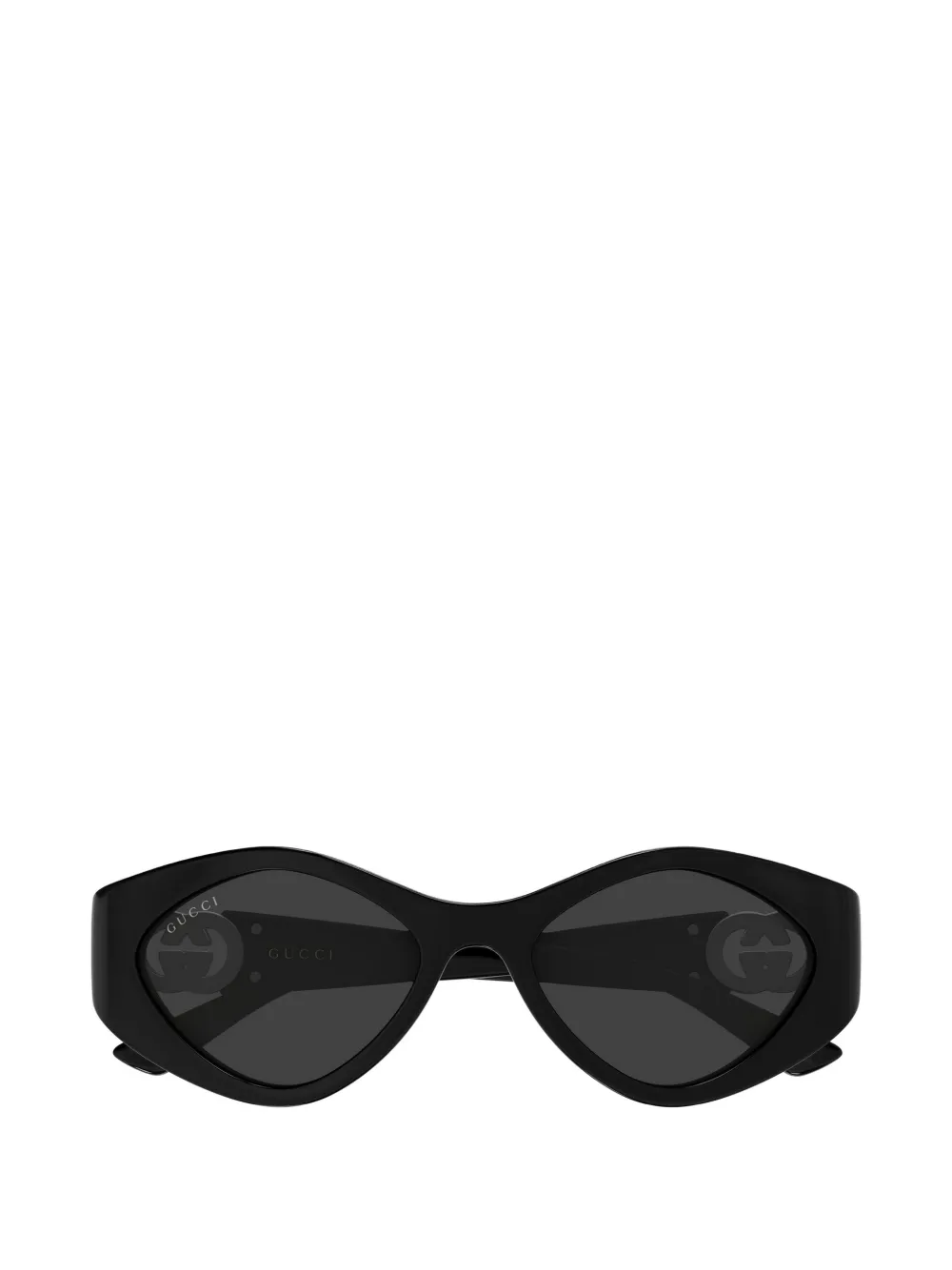 Gucci Eyewear Interlocking G geometric-frame sunglasses - Schwarz