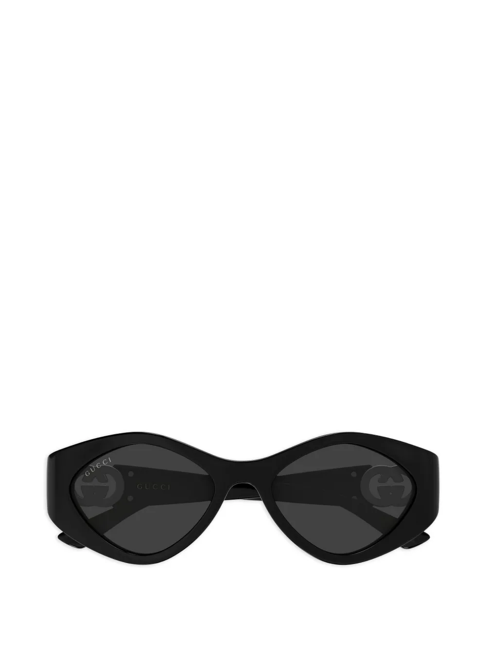 Gucci Eyewear Interlocking G geometric-frame sunglasses - Nero