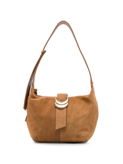 Ba&Sh Youyou buckle-detail suede shoulder bag