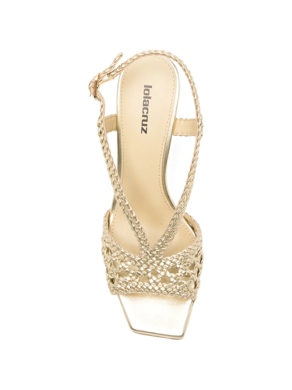 Lola Cruz Tabata leather sandals Goud
