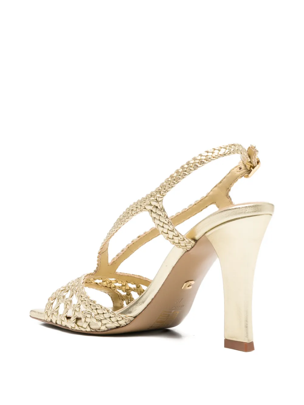 Lola Cruz Tabata leather sandals Goud