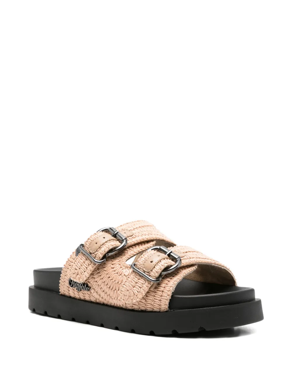 Buffalo Raya Ari Bo sandalen met gespsluiting Beige