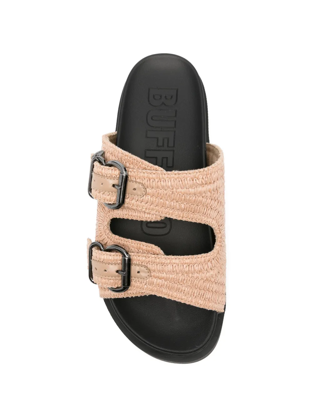 Buffalo Raya Ari Bo sandalen met gespsluiting Beige