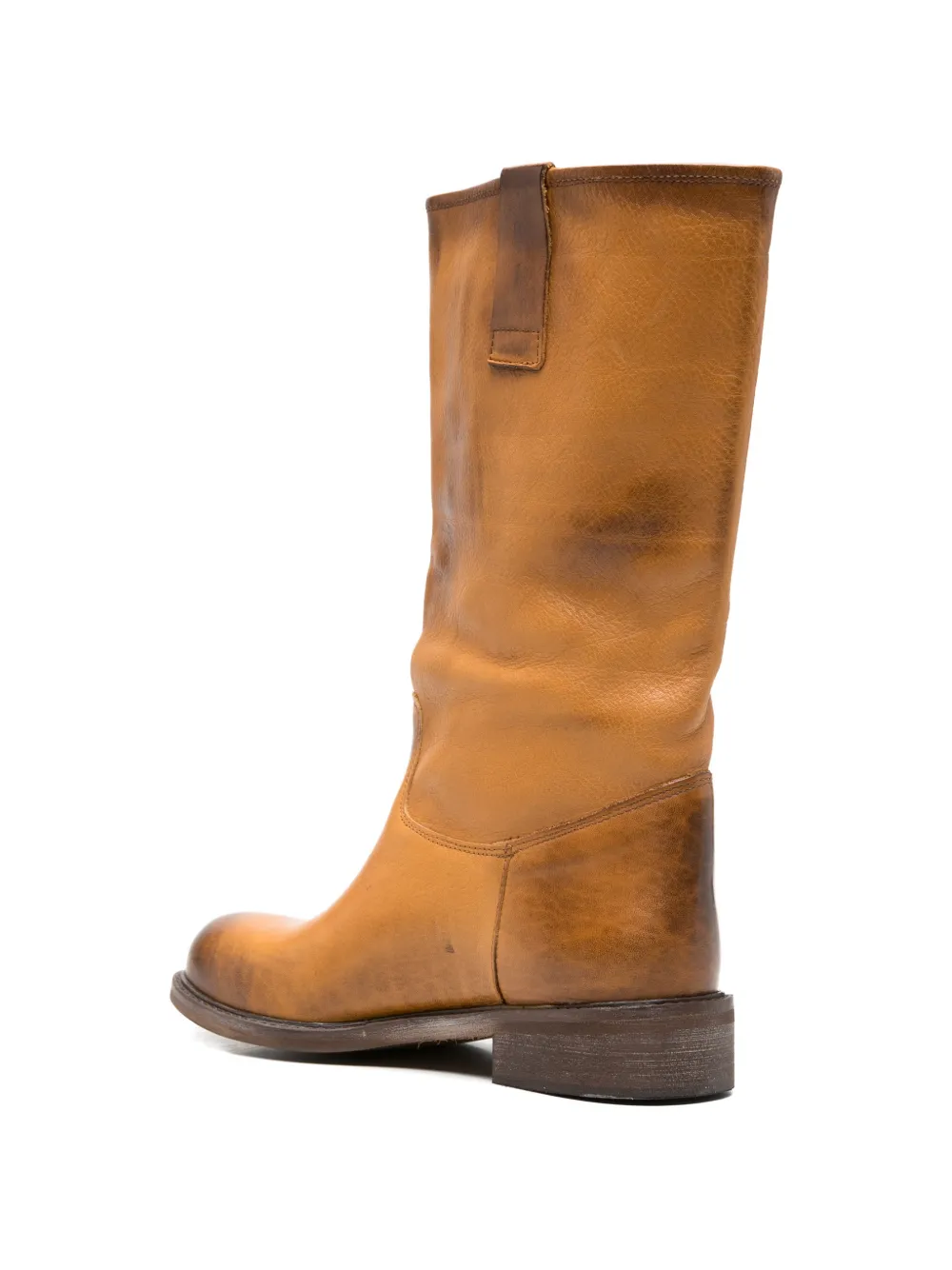 Gisel Moire Stev leather boots Bruin