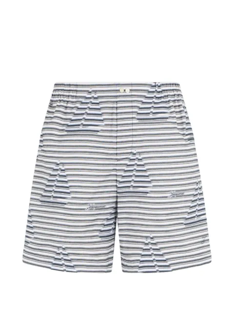 Jacquemus striped sailboat-print shorts