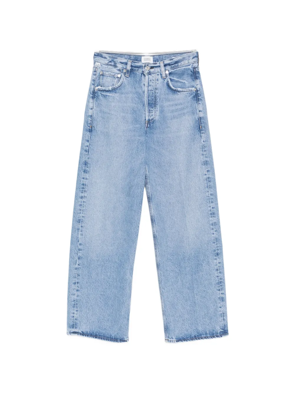 Citizens of Humanity Ayla faded-effect wide-leg jeans - Blu