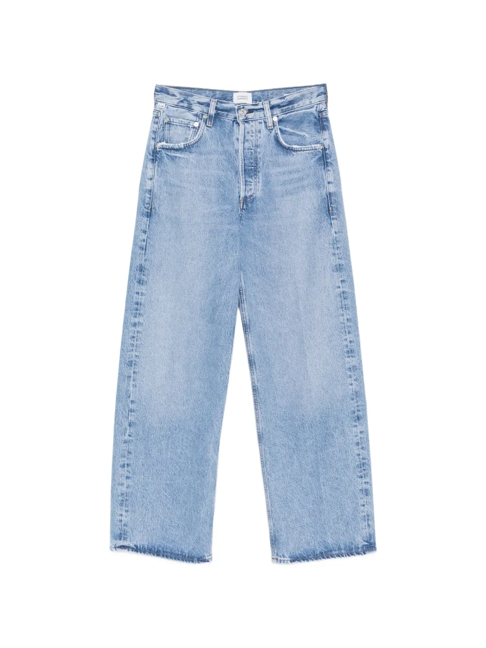 Citizens of Humanity Ayla faded-effect wide-leg jeans - Blu
