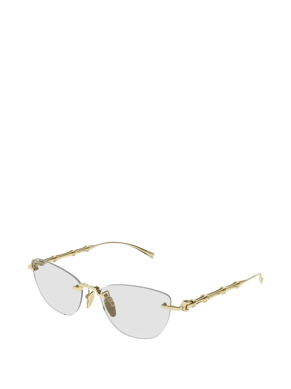 Gucci Eyewear Zonnebril met cat-eye montuur Goud