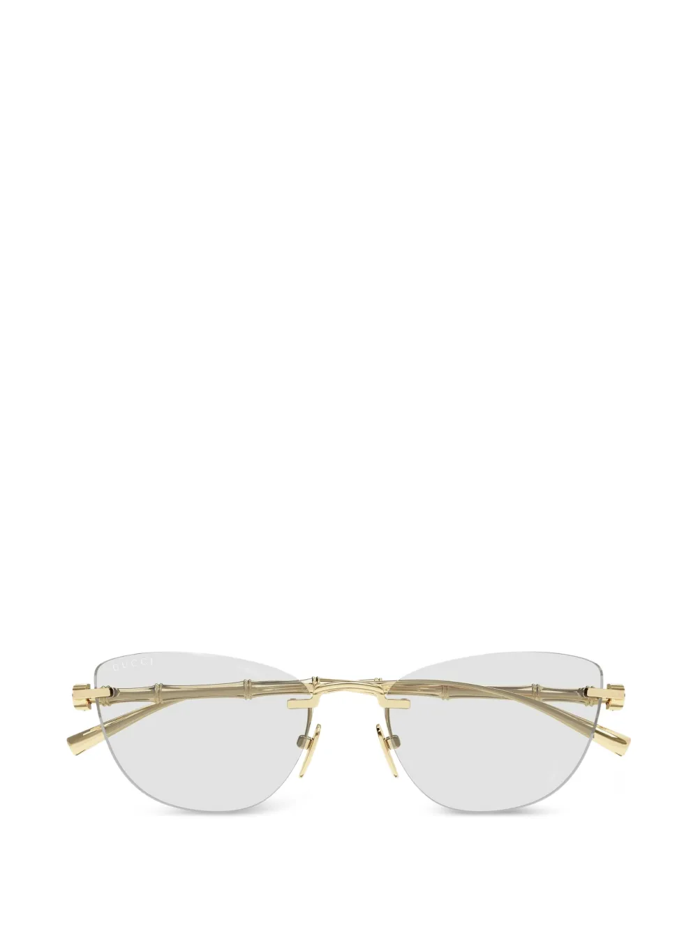 Gucci Eyewear rimless cat-eye sunglasses - Oro