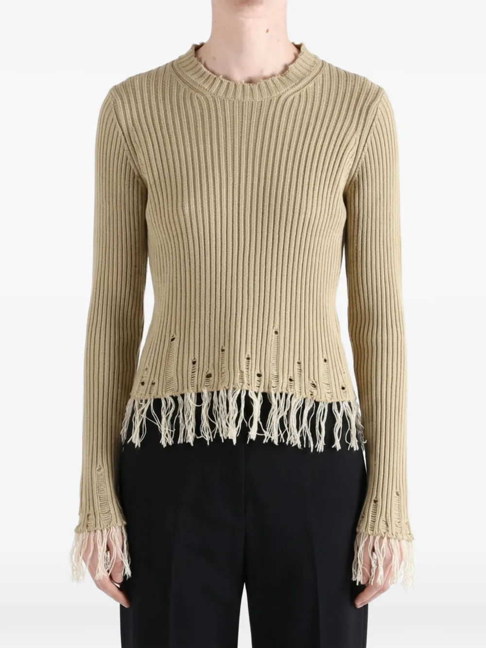  Uma Wang Jersey Con Efecto Envejecido - Neutro 