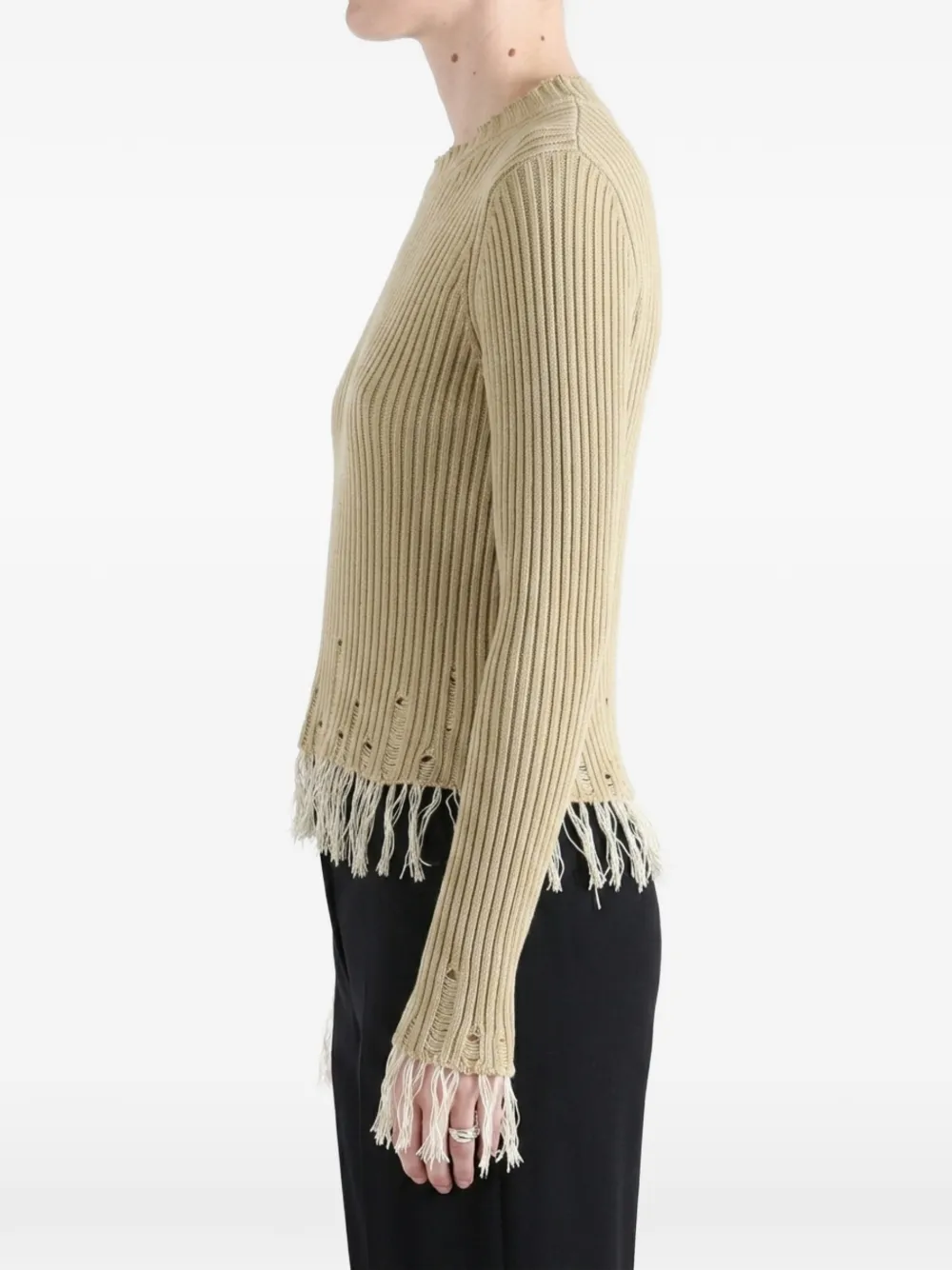  Uma Wang Jersey Con Efecto Envejecido - Neutro 
