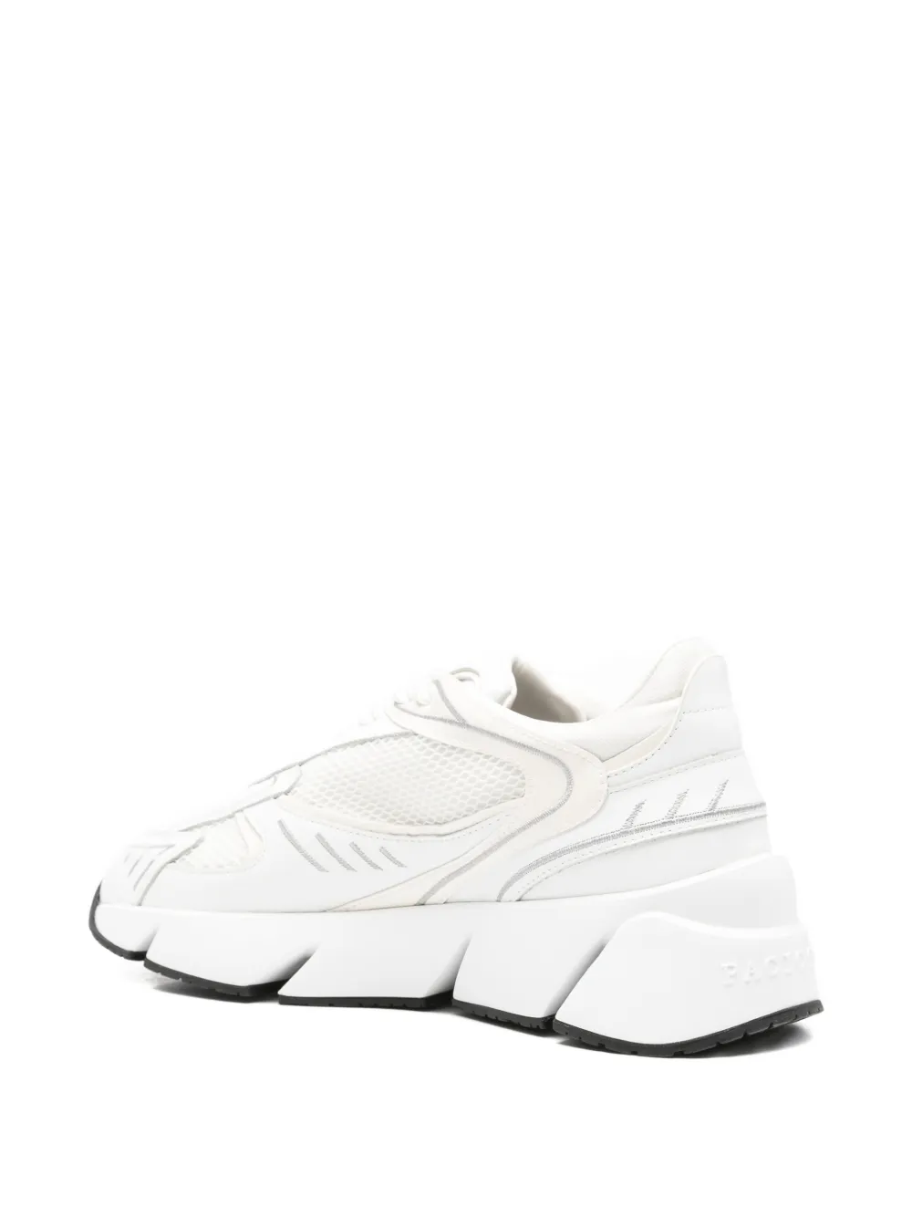 Cesare Paciotti panelled leather sneakers Wit