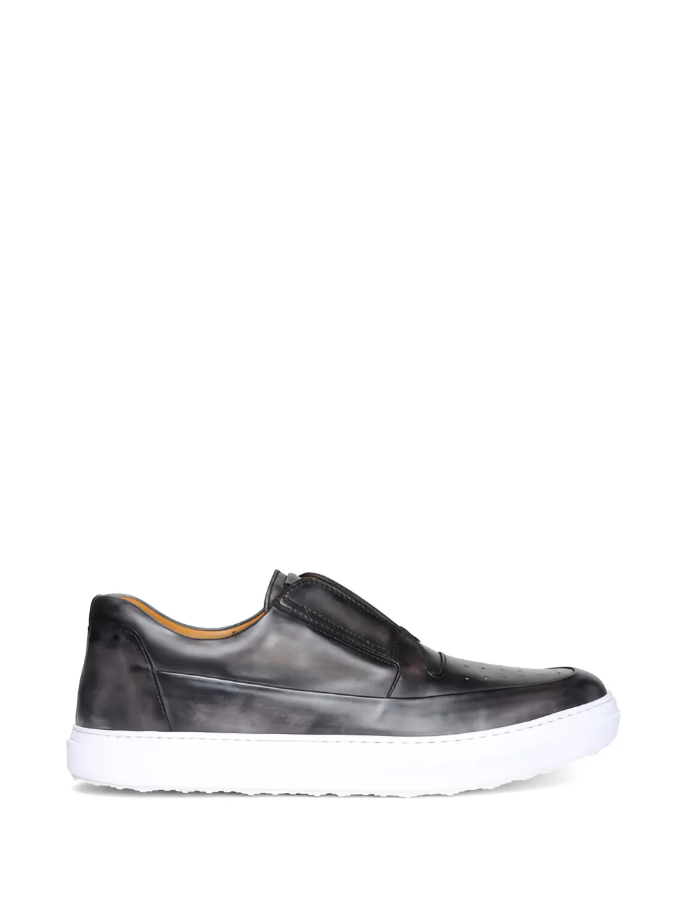 Bontoni perforated leather sneakers - Grau