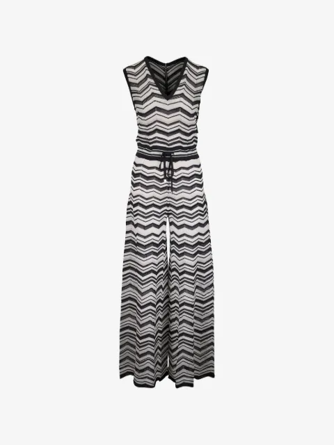 D.Exterior Jumpsuit mit Zickzackmuster