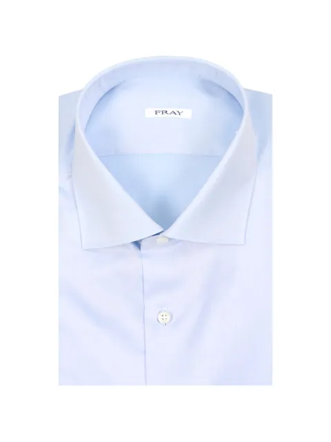 Fray spread-collar shirt