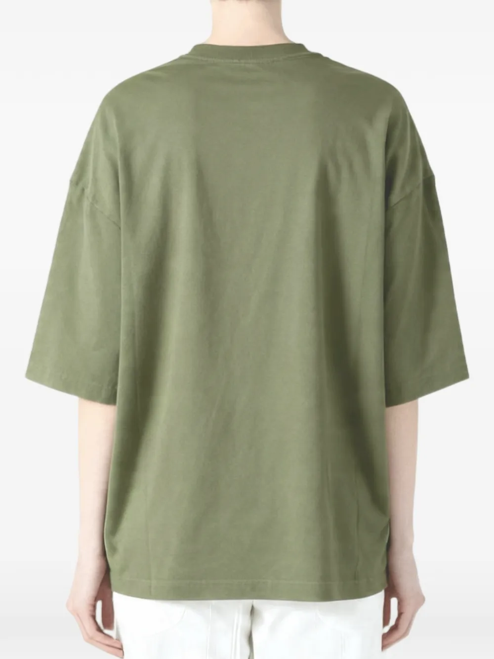 The Elder Statesman Playa T-shirt met verlaagde schouders en ronde hals Groen