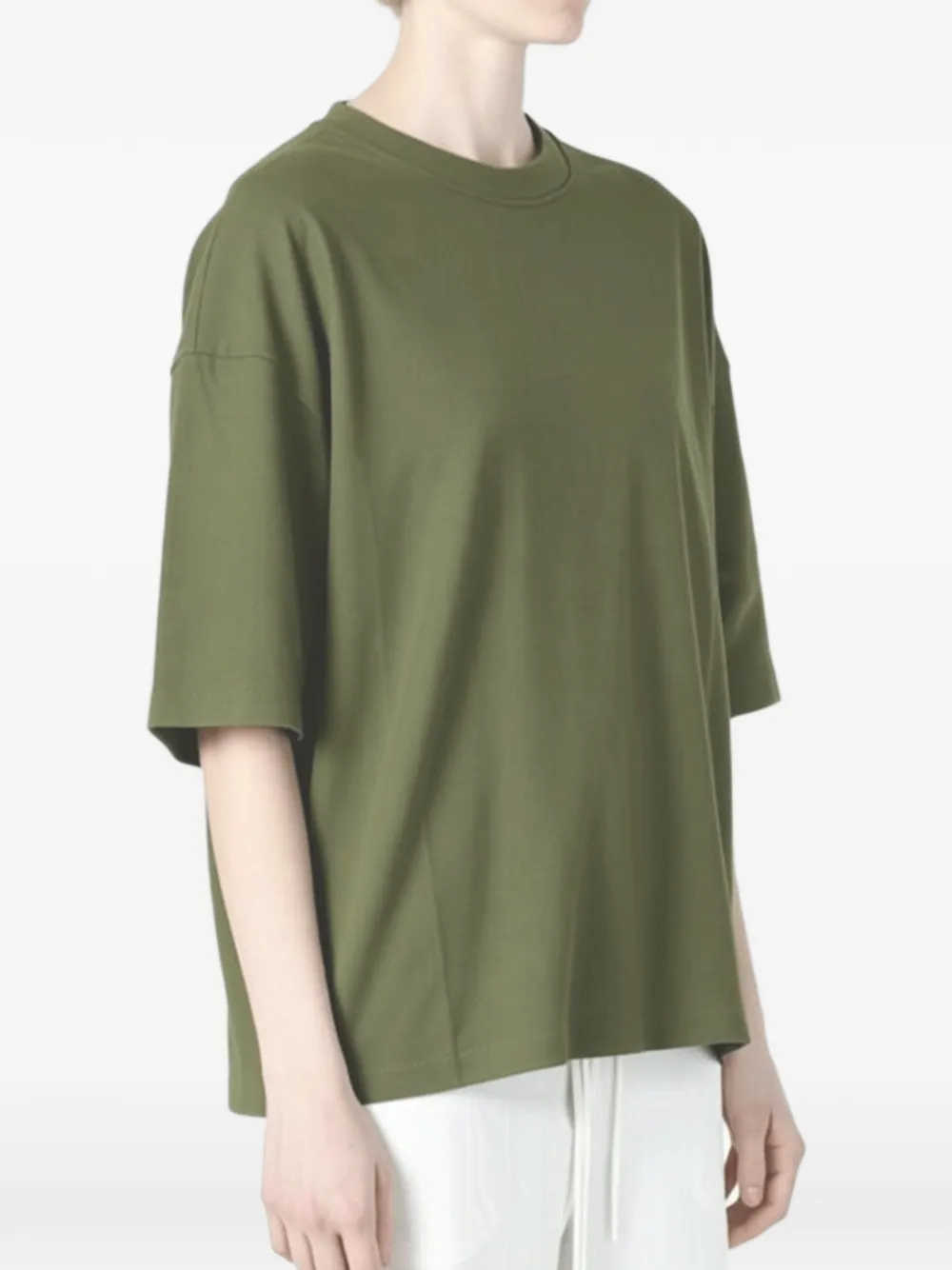 The Elder Statesman Playa T-shirt met verlaagde schouders en ronde hals Groen
