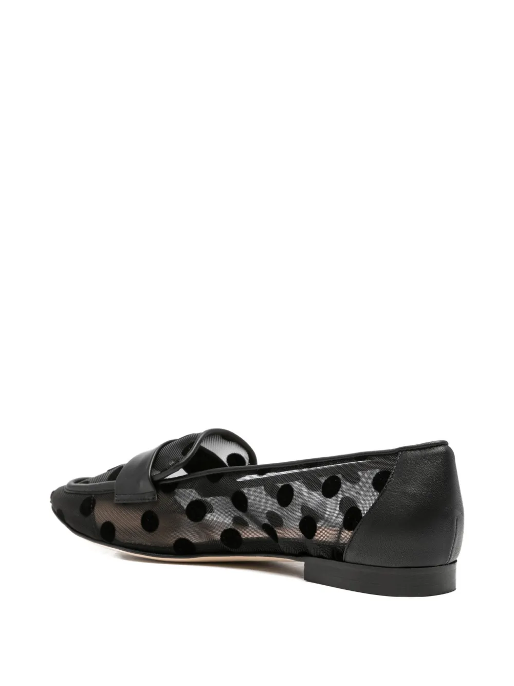 Il Borgo Loafers met stippen en mesh Wit