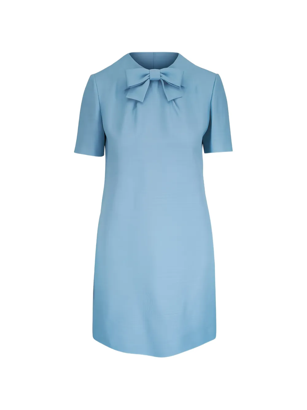 Valentino Garavani bow-detail short-sleeve dress - Blau