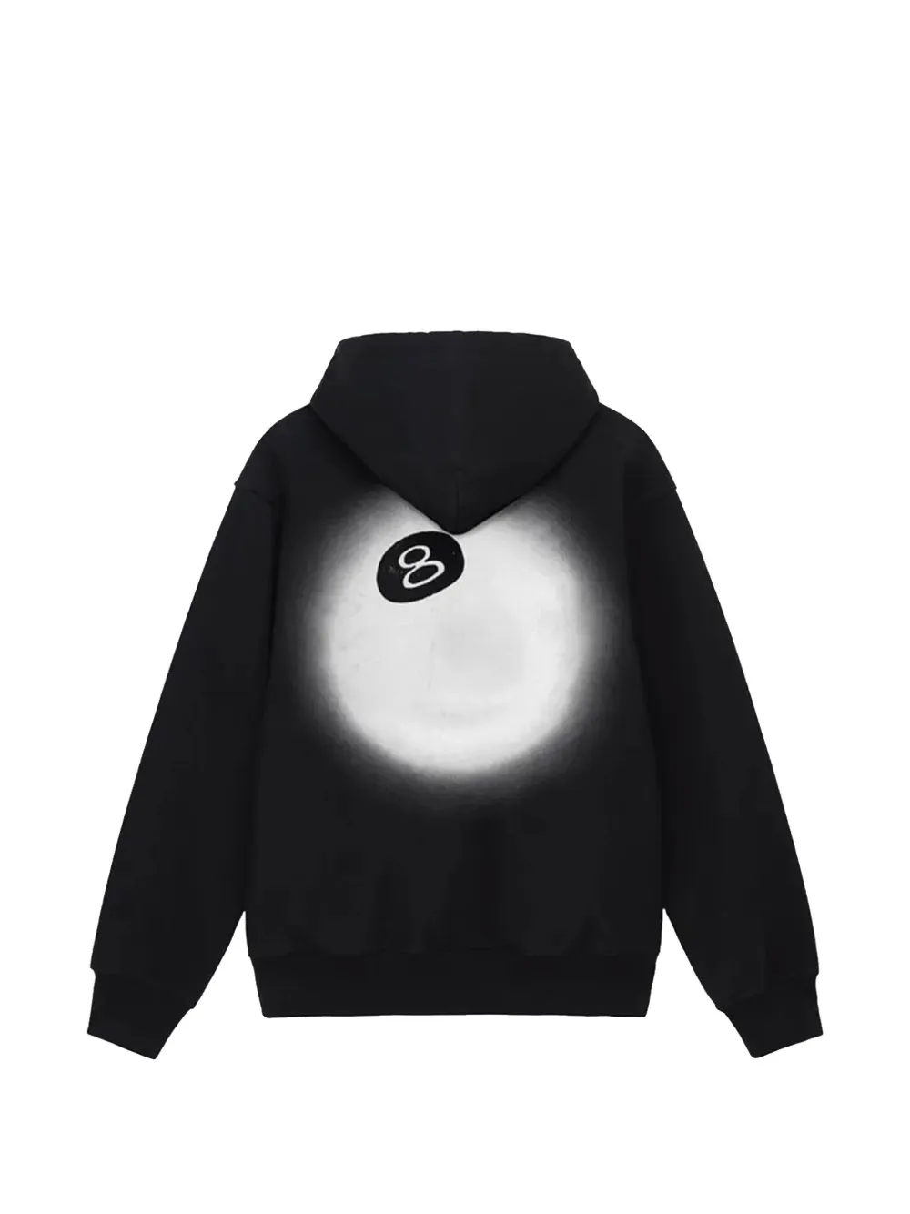 Stüssy 8 Ball Fade hoodie met trekkoord Zwart
