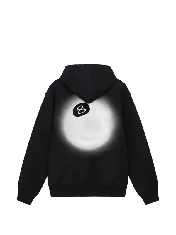 Stüssy 8 Ball Fade Drawstring Hoodie | Black | FARFETCH