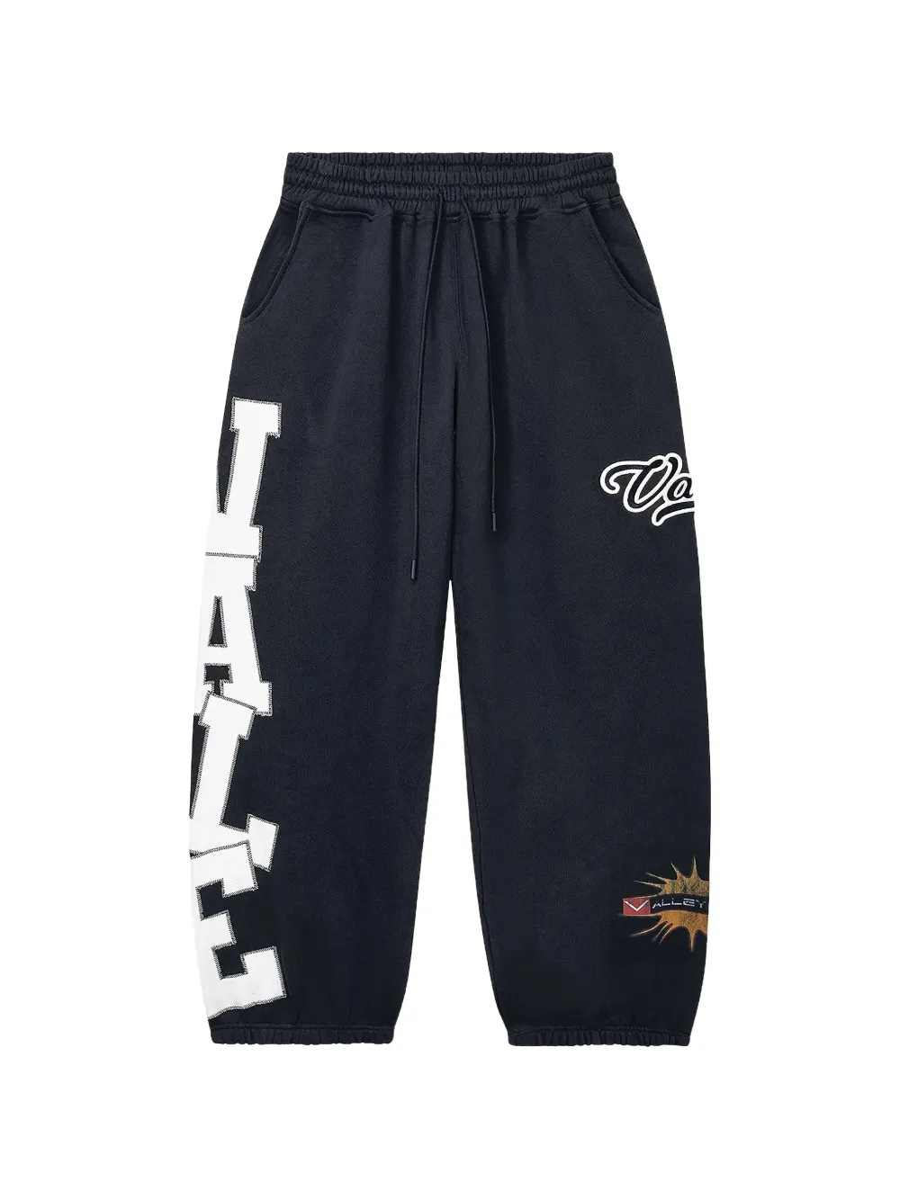 Vale Lego logo-print cotton track pants - Blu